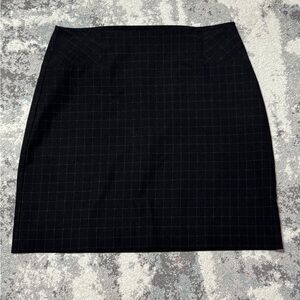 Reitmans Black Checkered Skirt